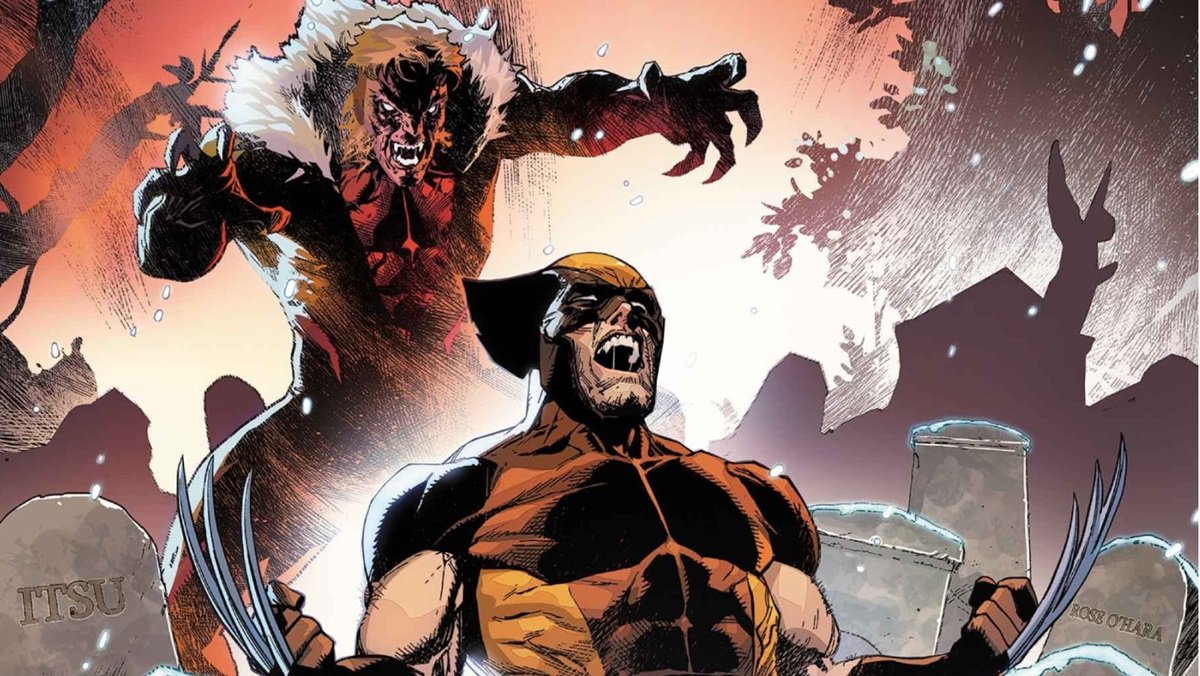 Dentes-de-Sabre ataca Wolverine.