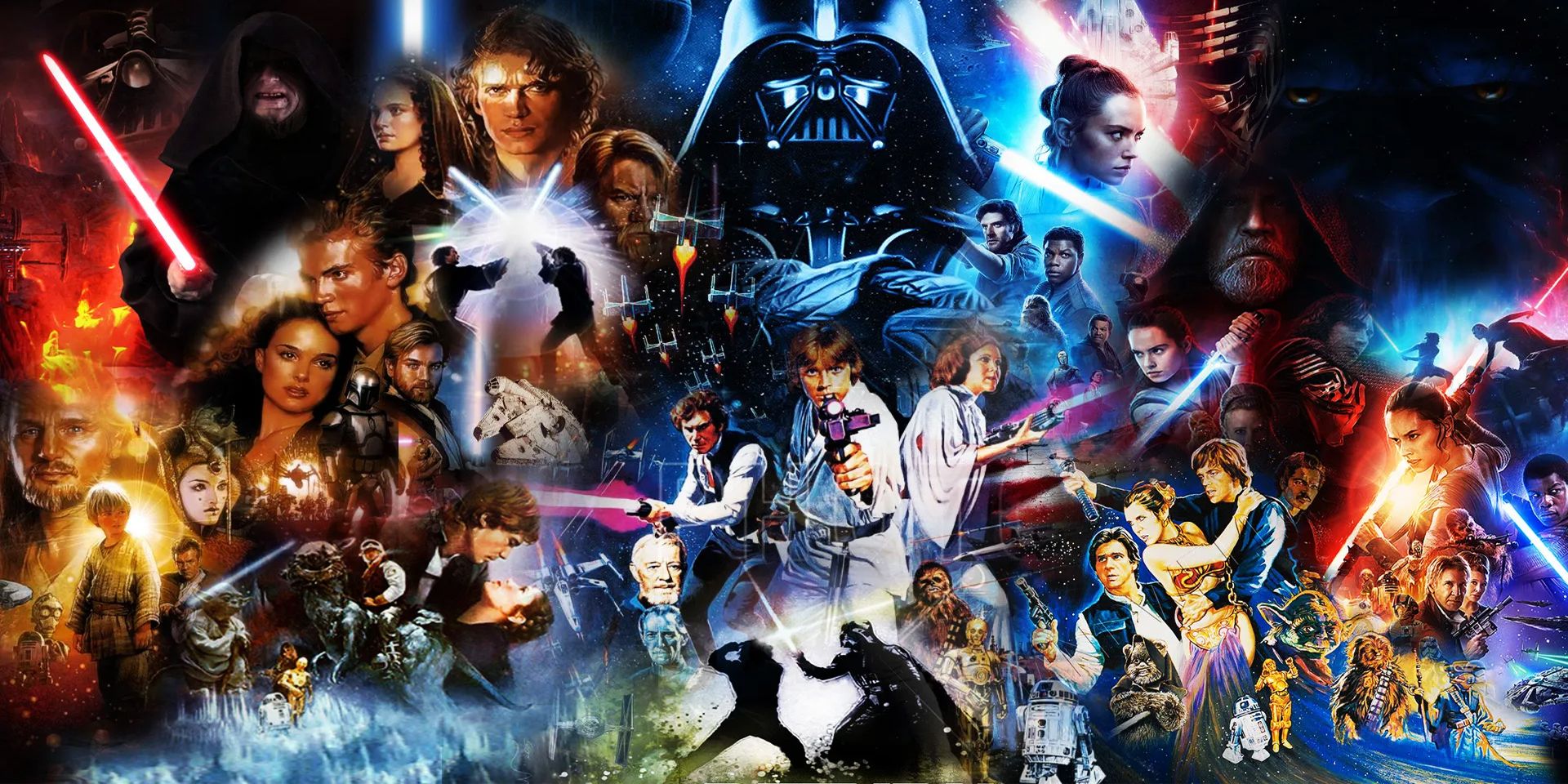 Imagens dos nove principais filmes de Star Wars