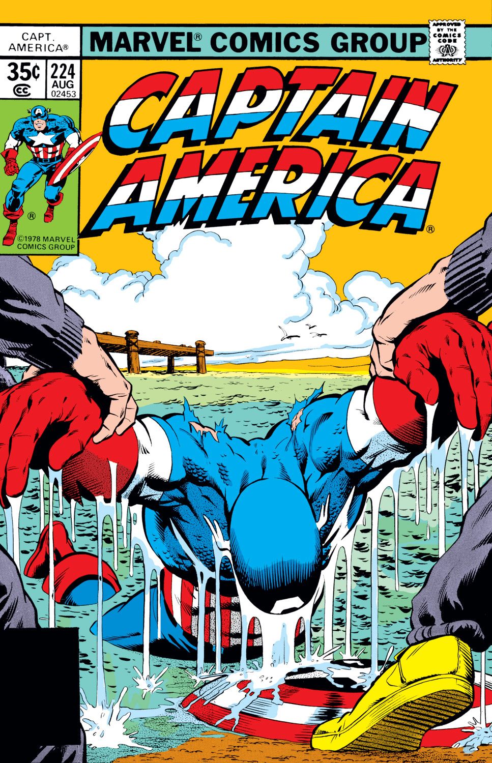 A capa do Capitão América #224