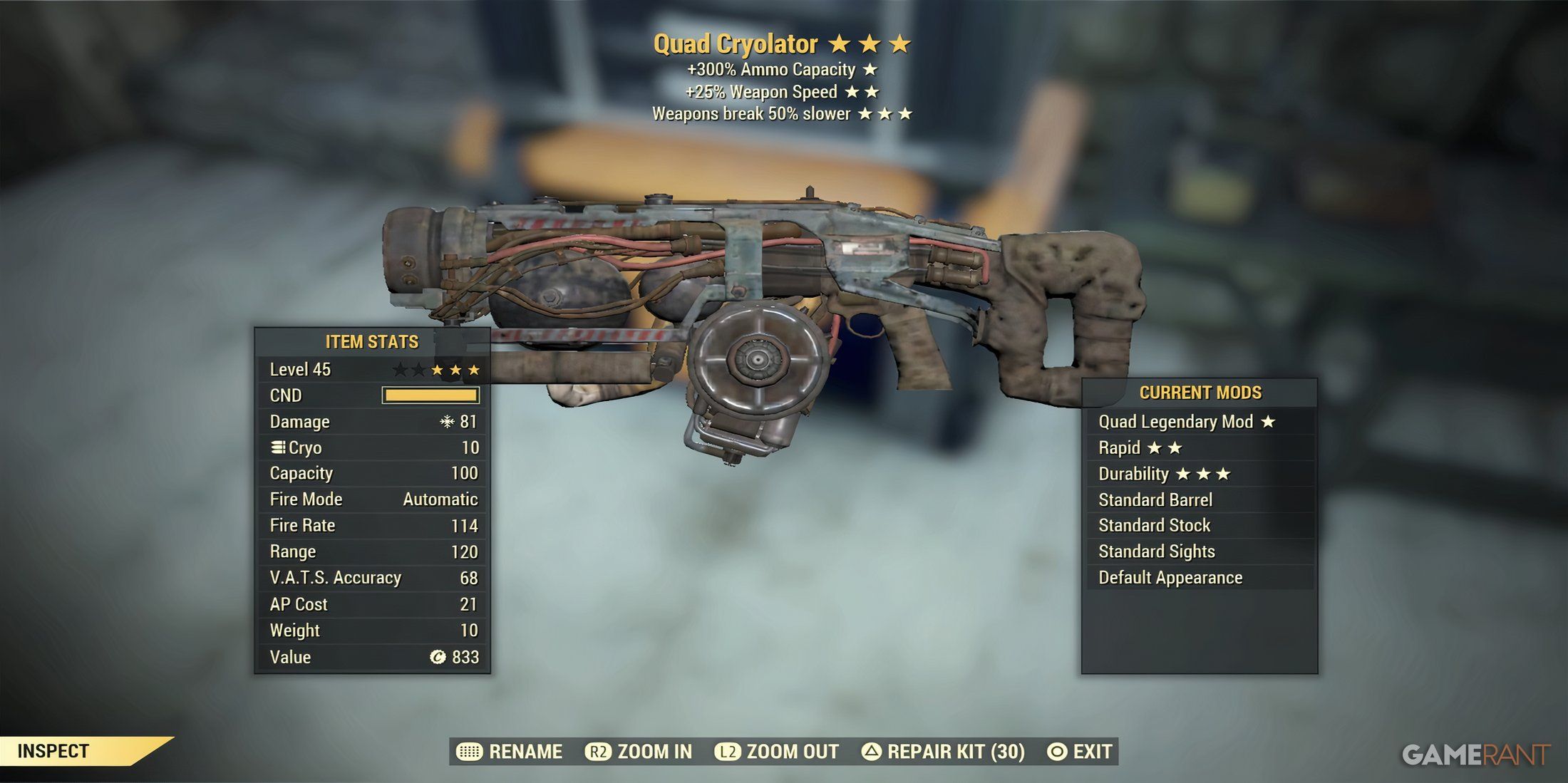 Criolador em Fallout 76