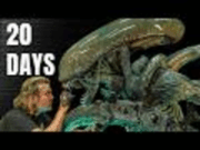 SURPREENDENTE: Escultor cria Xenomorfo gigante em 20 dias