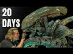 SURPREENDENTE: Escultor cria Xenomorfo gigante em 20 dias