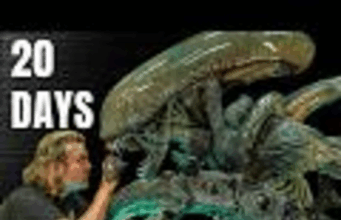 SURPREENDENTE: Escultor cria Xenomorfo gigante em 20 dias