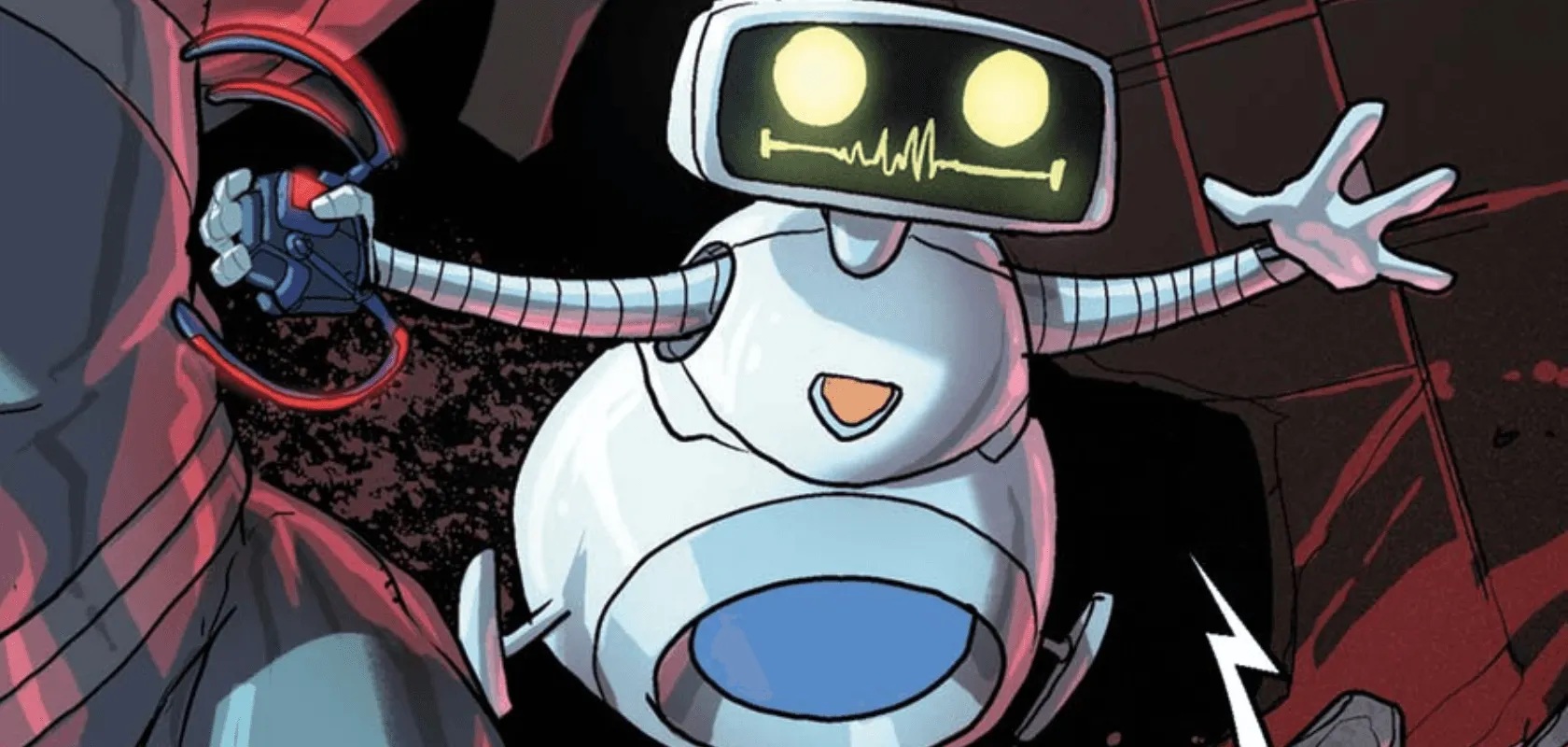 H.E.R.B.I.E. em arte oficial da Marvel