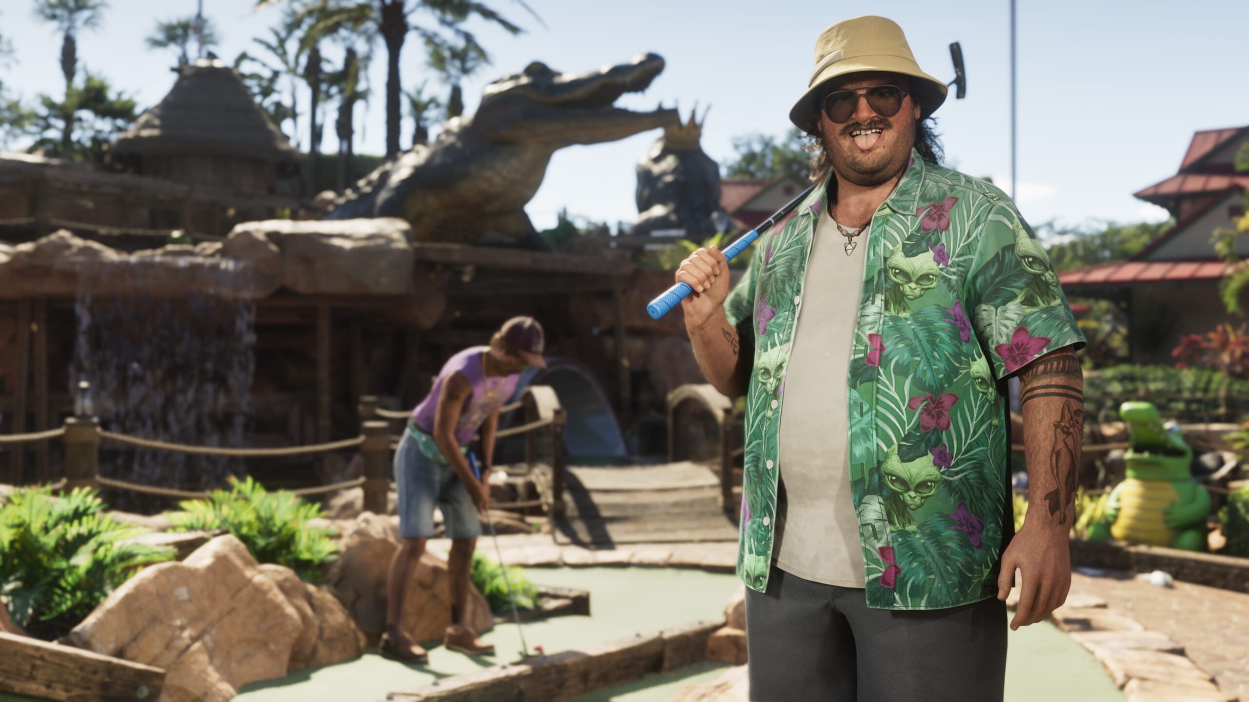 Imagem oficial de Cal Hampton em Grand Theft Auto VI, divulgada pela Rockstar Games.