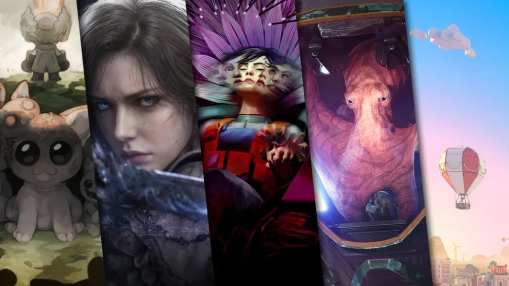 Imagem oficial da Gamescom Opening Night Live com os anúncios de jogos para PlayStation 5