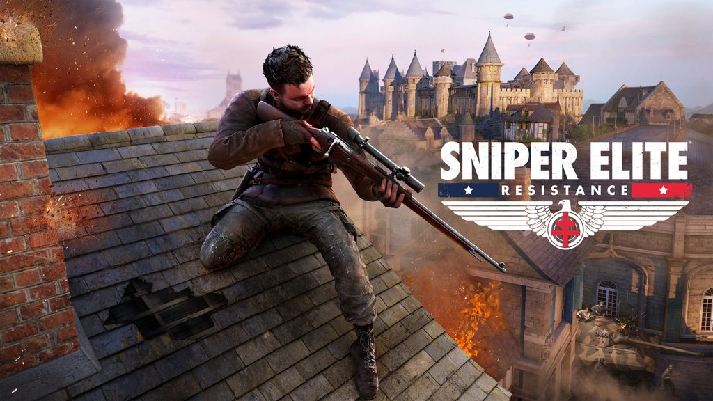 Cena oficial de Sniper Elite: Resistance, jogo de tiro tático do PlayStation Plus.