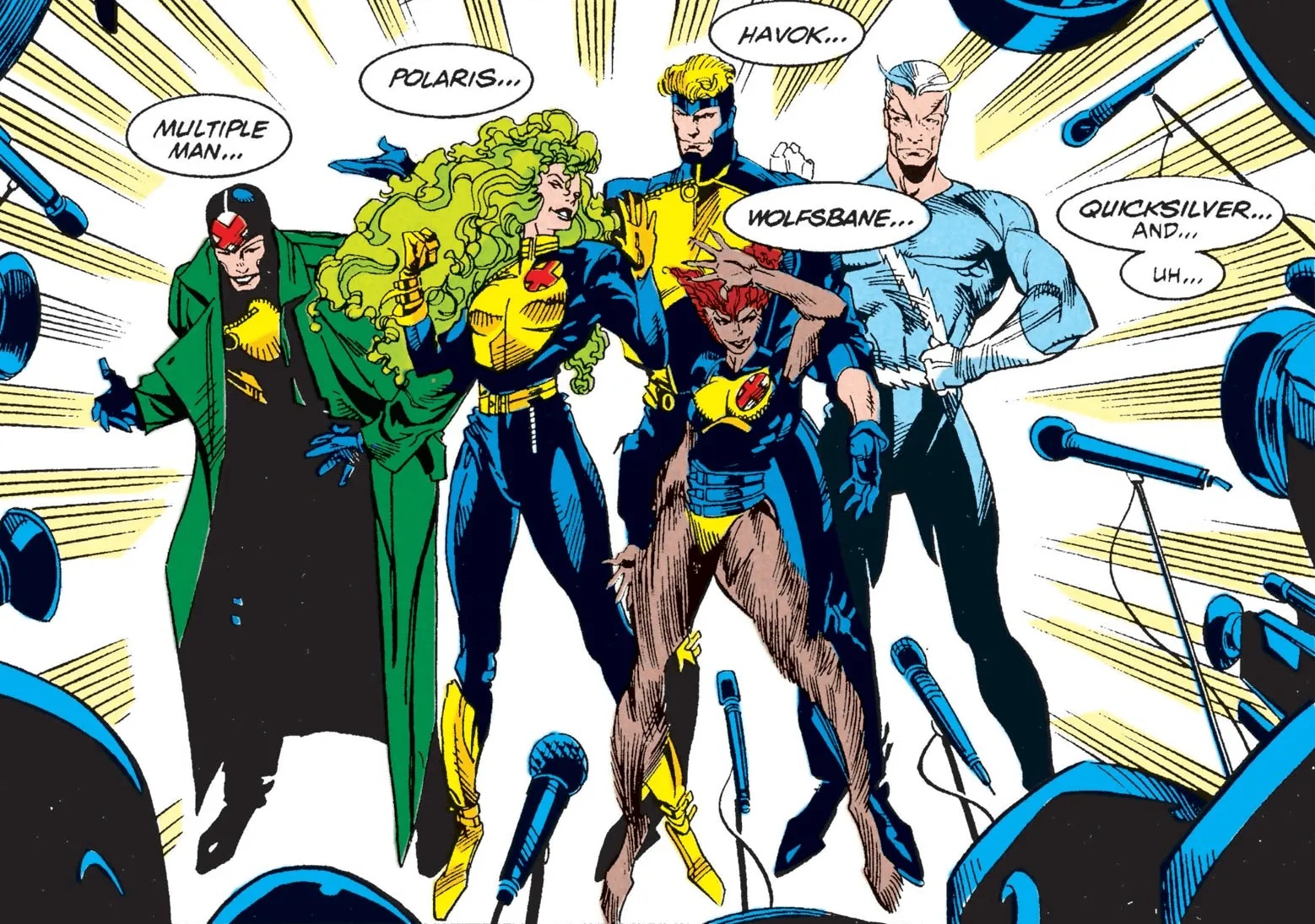 Página de X-Factor (1986) número 72, por Peter David e Larry Stroman.