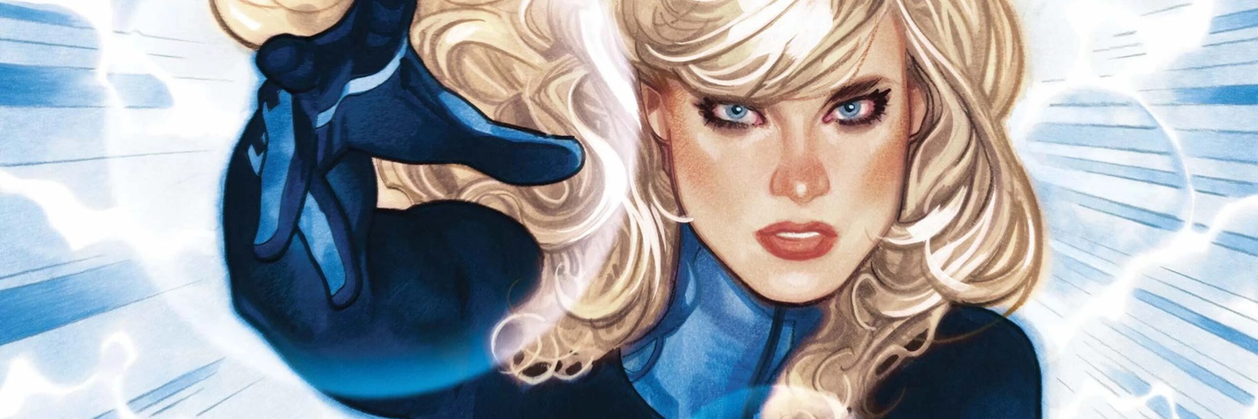 Invisible Woman, Susan Storm Richards, em imagem oficial da Marvel