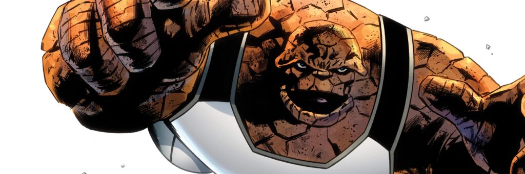 The Thing, Ben Grimm, em imagem oficial da Marvel