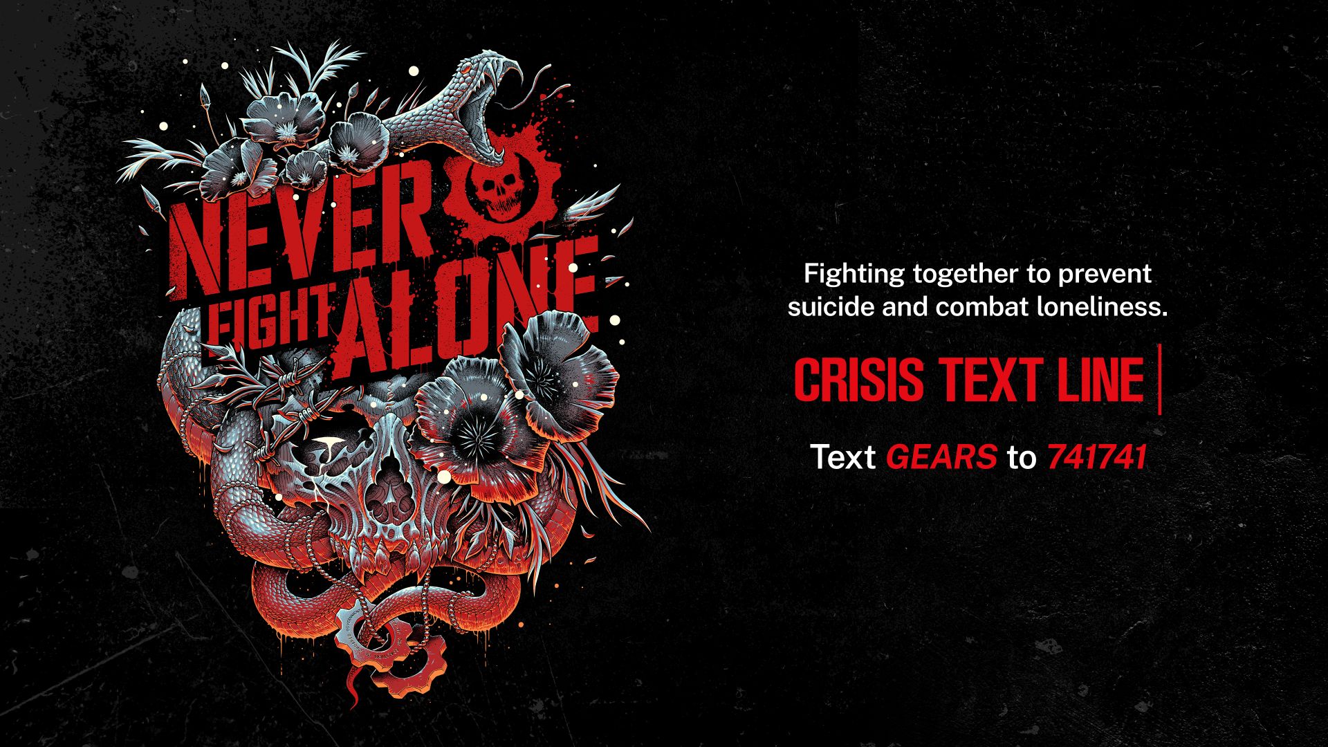 Gears of War Launches Fifth Year of “Never Fight Alone” Suicide Prevention