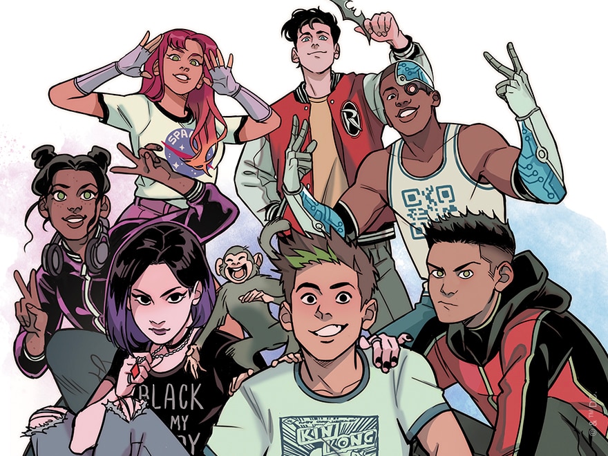 Arte oficial de Teen Titans: Together ligada à entrevista de Kami Garcia e Gabriel Picolo