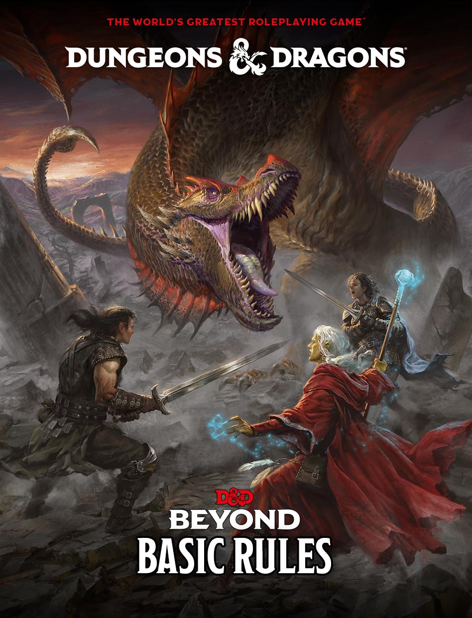 Capa das regras básicas de D&D Beyond usada como referência.