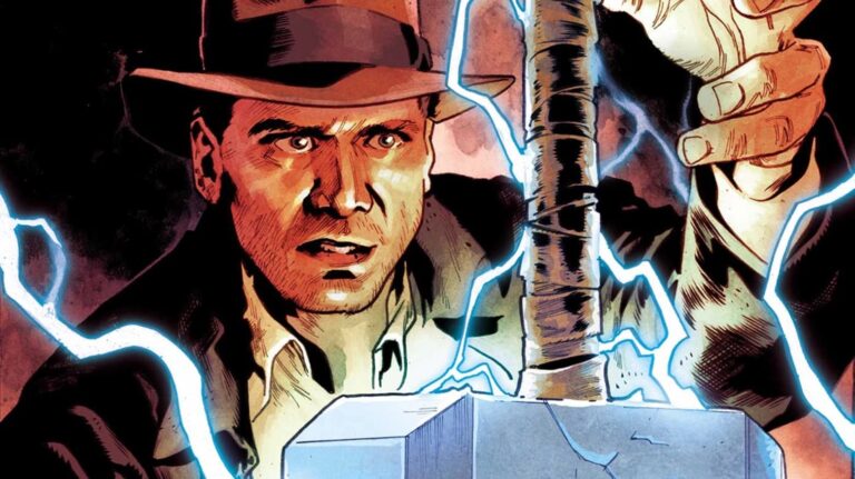 Indiana Jones encontra um artefato da Marvel em capa variante oficial