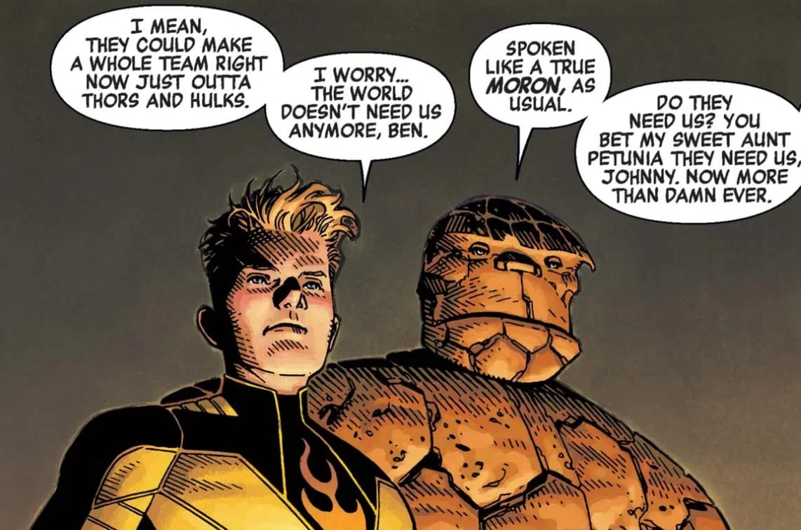 Arte oficial da Marvel sobre Johnny Storm.