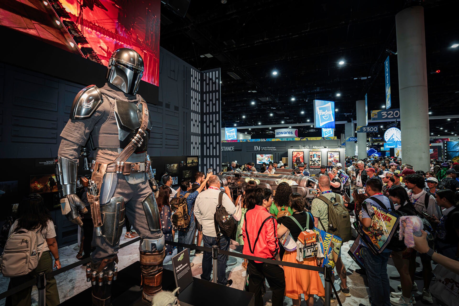 Peça de The Mandalorian e Grogu exposta na SDCC 2026