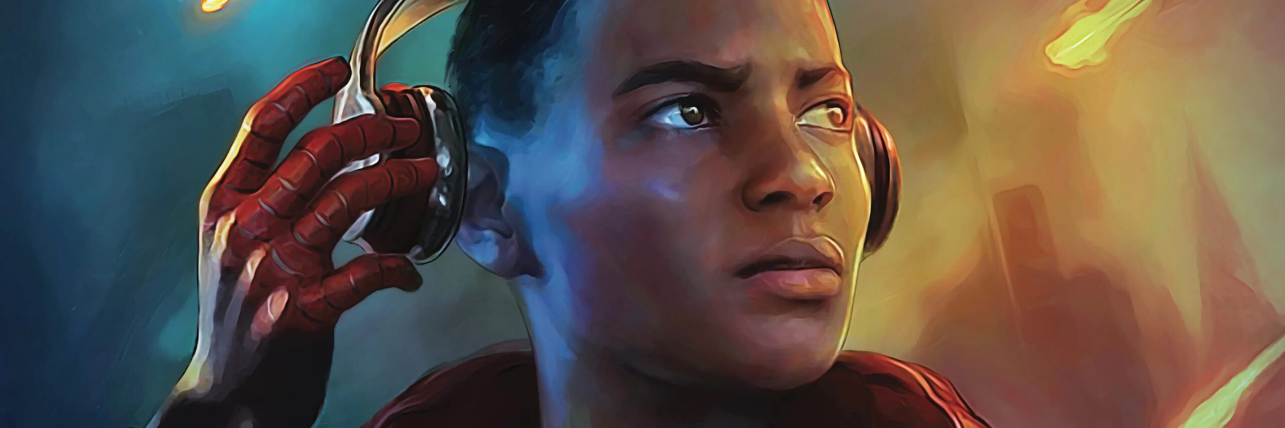Miles Morales como Homem-Aranha em arte oficial da Marvel
