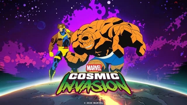 O Coisa em material oficial de MARVEL Cosmic Invasion